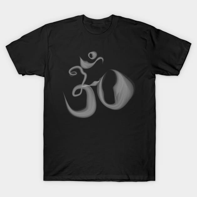 Aum or Om Hindu Mantra Yoga Hinduism T-Shirt by alltheprints